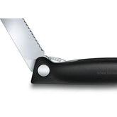 Victorinox Swiss Classic Foldable Paring Knife , 11 CM , Wavy Black Blister. - Mabrook Hotel Supplies
